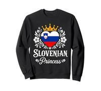Slovenian Princess Slovenia Flag Proud Slovenian Girl Sudadera