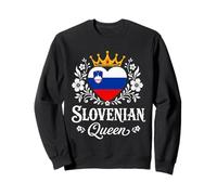 Slovenian Queen Slovenia Flag Proud Slovenian Woman Sudadera