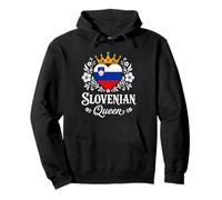 Slovenian Queen Slovenia Flag Proud Slovenian Woman Sudadera con Capucha
