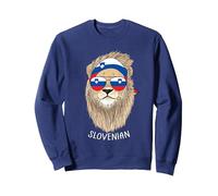 Slovenian Slovenia Flag Slovenian Heritage Slovenia Pride Sudadera, Unisex para Adultos, Azul Marino, XL