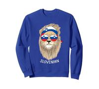 Slovenian Slovenia Flag Slovenian Heritage Slovenia Pride Sudadera, Unisex para Adultos, Azul Real, XL