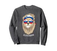 Slovenian Slovenia Flag Slovenian Heritage Slovenia Pride Sudadera, Unisex para Adultos, Jaspeado Oscuro, XL