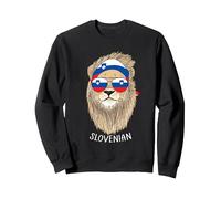 Slovenian Slovenia Flag Slovenian Heritage Slovenia Pride Sudadera, Unisex para Adultos, Negro, XL