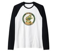 Slow A.F. AF Running Club Turtle Runner Retro Funny Running Camiseta Manga Raglan