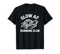 Slow AF Running Club Funny Turtle Jogging Diseño Camiseta