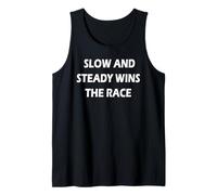 Slow and Steady GANA la Carrera Camiseta sin Mangas