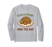 Slow and Steady GANA la Siesta Divertida Caja para Dormir Turtle Lazy Manga Larga