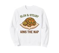 Slow and Steady GANA la Siesta Divertida Caja para Dormir Turtle Lazy Sudadera