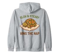 Slow and Steady GANA la Siesta Divertida Caja para Dormir Turtle Lazy Sudadera con Capucha