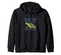 Slow and Steady GANA la Tortuga de Carrera Sudadera con Capucha