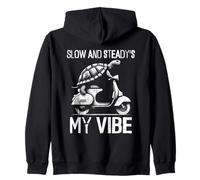 Slow And Steady Is My Vibe - Divertido amante del scooter de tortuga Sudadera con Capucha
