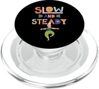Slow and Steady- Mujer Mayor - Fitness Quote Gym PopSockets PopGrip para MagSafe