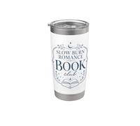 Slow Burn Romance Book Club Romance Reader Amante de los libros Vaso térmico de acero inoxidable de doble pared