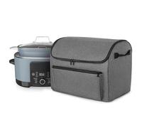 Slow Cooker Bags, Cooking Pot Carrying Tote, Waterproof Case, Accessory Pocket, Portable Storage Organizer, Sturdy Material, Lightweight Design, Perfect for Camping, Picnic, 18.5x12.6x13.23 inches