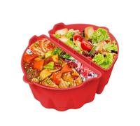 Slow Cooker Liners, 1 par silicona Slow Cooker Liner Reusable Divider, Gathering Kitchen 6-8 Qt Cookware Dishwasher Safe for Potato, Shrimp, Fish, Multi-Dish Cooking Solution