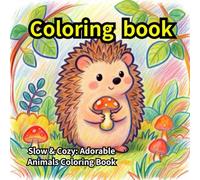 Slow & Cozy: Adorable Animals Coloring Book: 50+ Easy and Relaxing Animal Pages for Stress Relief Bold & Simple Designs for Beginners, Teens & Adults