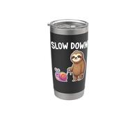 Slow Down (caracol que camina perezoso) - divertido dicho novedoso lindo Vaso térmico de acero inoxidable de doble pared