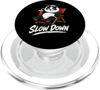 Slow Down Panda Divertido Animal Relajado Mascota PopSockets PopGrip para MagSafe