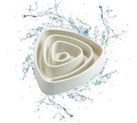 Slow Eat - Cuenco triangular para comida para mascotas, antiasfixia, antideslizante, lento para perros, cuenco de agua potable, cuenco interactivo para perros pequeños, medianos y grandes