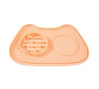 Slow Eating Bowl - Interactive Anti-Choking Small Suction Cup Bowl and Lick Pad for Yogur, Strips, Snacks, Wet and Dry Food, Slow Feeder Treat Dispenser Mat, 10,63 x 7,68 pulgadas