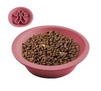 Slow Eating Dog Bowl, Cute Cartoon Food Dish for Pets, Silicone Double-Sided Design for Dogs, Ideal for Dry and Wet Food, Perfect for Portion Control and Digestive Health, 7.87x1.57 Inches