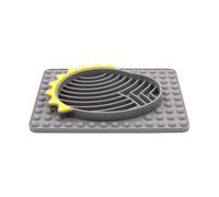 Slow Eating Pet Bowl, Anti Tipover Dog Bowl, Non Slip Pet Bowl with Stable Design, Slow Feeding Pet Lick Pad 10.83x7.68x1.18 Inches for Pets, Dog, Puppy, Cat Kitten (Multicolor)