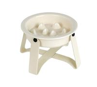 Slow Eating Pet Bowl - Ceramic Puzzle Feeder Dish, Estable Feeding Tray Puppy Nutrition Support, Raised Pet Dining Station Durable Structure | Controlled Feeding Practice For Garden Yard Vehicle