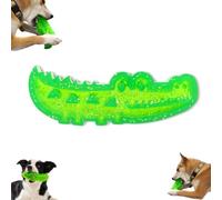 Slow Feed Chew and Fetch Crocodile, Crocodile Dog Chew Chewing Training, for Small Medium Large Dogs Tough Gator Bite and Brush Teeth Cleaning (L)