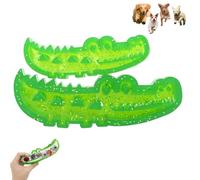 Slow Feed Chew and Fetch Crocodile, Dog Slow Feeder Puzzle Toy, Alligator Dogs Chew Toy, Alligator Treat Dispensing Dog Toys Keep Them Busy for Large, Medium & Small Dogs Teeth Cleaning (S+L,2Pcs)