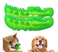 Slow Feed Chew and Fetch Crocodile, Dog Slow Feeder Puzzle Toy, Cute Chew Toys Alligator Treat Interactive Dispenser, for Large, Medium & Small Dogs Teeth Cleaning Chewing Training (# 2 PCS,pequeño)