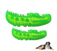 Slow Feed Chew and Fetch Crocodile, Dog Slow Feeder Puzzle Toy, for Small Medium Large Dogs Tough Gator Bite and Brush Teeth Cleaning (Mix)