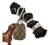 Slow Feed Hay Net - 102x5cm Small Mesh Haylage Feeder Bag with Rings | Strong Hay Net,Slow Feeding Accessory For Horses, Goats, Alpaca,Stable Supplies, Farm Use