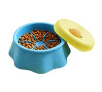 Slow Feed Licking Bowl, Anti Slip Pet Feeding System, Ball Distraction Dog Lick Container Kit, Puzzle Style Puppy Food Dish, Home Office Apartment Yard Use, Grooming Training Pet Care Accessory