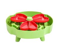 Slow Feeder Bowl - 360 Rotating Flower Design Pet Feeding Dish for Dogs Cats | Non Slip Base with Puzzle Structure, Enrichment Puzzle Design, Anti Choke Food Bowl for Puppy Kitten Eating Control Use