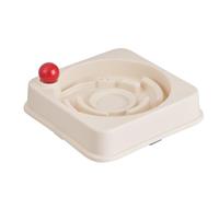 Slow Feeder Bowl, Non-Slip Dog Pan, Interactive Pet Container, Compact Design Anti-Gulping Easy to Clean Sturdy Promotes Healthy Eating for Indoor, 7.87x1.77 Inches
