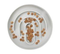 Slow Feeder Cat Bowl, Dry Food Slower Feeder Dish, silicona sin límites, Healthy Eating Diet Solution, Suitable for Small Medium Large Cats, Lightweight and Sturdy Material, Grey