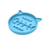 Slow Feeder Cat Bowl - Interactive Silicone Dispenser, Non Slip Pet Bowl with Feeding Use, Feeding Tool, Anti Spill Structure, Mealtime Tool for Promoting Healthy Digestion and Floor While Indoor Cats