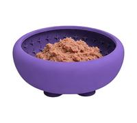 Slow Feeder Cat Bowl - Pet Dishes Slow Feeder Cat Bowls | Dog Puzzle Feeders | Silicona No Slip Pets Dishes With Strong Suction Cup For Puppy Medium Pet Drinking Eating Water Standing Camping Car