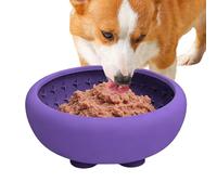 Slow Feeder Cat Bowl, silicona no slip Pet Dishes With Strong Suction Cup | Dog Food Bowl Slow Feeder - 18 × 18 × 7 cm / 7.09 × 7.09 × 2.76 Standing Puppy Medium-Pet Car Home Outdoor Indoor Yard