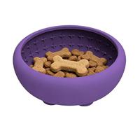 Slow Feeder Cat Bowl, Silicona Pet Eating Drinking Bowl, Non Slip Pet Dish with Strong Suction Cup, Dog Puzzle Alimentador para interiores al aire libre Water and Food Station Home Camping Car Yard