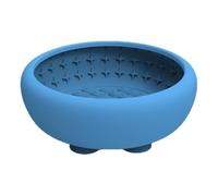 Slow Feeder Cat Bowl - Silicone Non-Slip Pet Dishes with Strong Suction Cup | Dog Puzzle Feeder for Puppy Medium Pets Drinking Eating Water Standing Camping Car Home Outdoor Indoor Yard