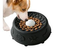 Slow Feeder Cat Bowl, Silicone Suction Base Dish, Anti Fast Eating Pet Food Licking Plate, Cat Puppy Snack Treat Water Feeder, for Boredom Relief Training Home Feeding Use 6.89x6.89x2.28 Inches