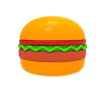 Slow Feeder Dog Bowl, Cat Puzzle Feeder, 5 en 1 Hamburguesa Design, Interactive Maze Plate, Treat Dispenser Toy, Antigolpes, Stress Relief, 11,5 cm, Ideal para perros y gatos