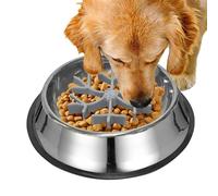 Slow Feeder Dog Bowl for Fast Eaters | Food Grade Non-Slip Maze Design | Dishwasher Safe Dog Dishes for Puppies | Promotes Healthy Eating Habits and Reduces Bloating in Dogs