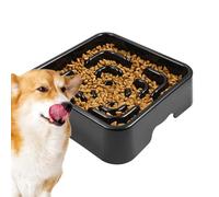Slow Feeder Dog Bowl, Non Slip Maze Dish Fast Eaters, Food Grade and Dishwasher, Ideal for Puppies and Cats, 9.25 Inches, Healthy Eating Habits