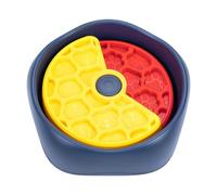 Slow Feeder Dog Bowl - Rotating Dish For Puppy Eating Control | PP with Three Layer Spinner Maze, Anti Choking Feeding Trainer, Pet Portion Guide, Kitchen Floor Mealtime Tool For Home Living