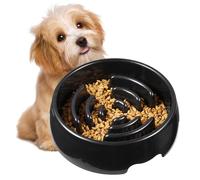 Slow Feeder Dog Bowls, antigolpes Eating Dishes, ABS Material, Anti-Slip Interactive Pet Bowl for Small & Large Dog Cat Feeding, Interactive & Fun Design, 9,45 x 9,45 x 2,56 in, 1 pieza