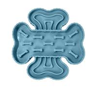 Slow Feeder Dog Bowls, Suction Cup Food Dispenser, Senior Dog Anti-Gulping Trainer, Mental Stimulation Toy, Licking Boredom Relief, Indoor Outdoor Pet Feeding, Blue/Yellow
