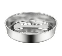 Slow Feeder | Reversible Stainless Steel Dog Food Bowl | Bone Maze Feeding Dish for Puppy Cat Small Medium Breed | Interactive Pet Bowl for Enrichment Training Indoor Outdoor Home Camping Travel