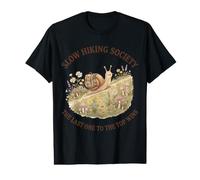 Slow Hiking Society El último en la Cima GANA Caracol Divertido Camiseta gráfica económica